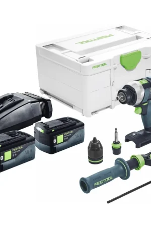 Nouvelle Collection Festool TDC 18/4 I-Basic Perceuse-visseuse sans fil 18 V 75 Nm Brushless + 2x batterie 5,0 Ah + chargeur + Systainer