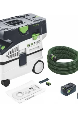 Expédition Rapide Festool CTLC MIDI I-Basic Aspirateur sans fil mobile 36 V ( 2x 18 V ) Classe de poussière L + 2x batterie 5,0 Ah - sans chargeur