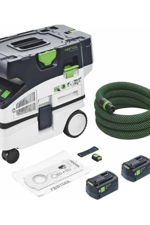 Festool CTLC MINI I-Basic Aspirateur sans fil mobile 36 V ( 2x 18 V ) Classe de poussière L + 2x batterie 5,0 Ah - sans chargeur Offre Du Jour