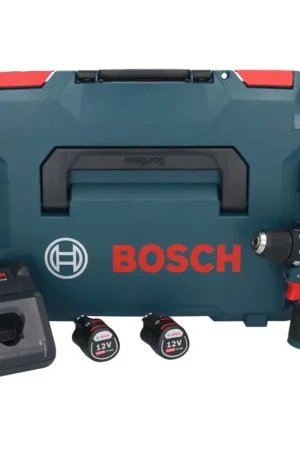 Promotion Saisonnière Bosch GSR 12V-35 Professional Perceuse-visseuse sans fil 12 V 35 Nm Brushless + 2x batterie 2,0 Ah + chargeur + L-Boxx