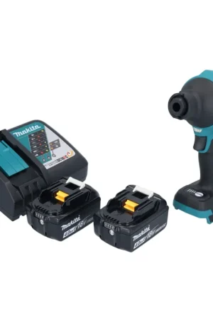 Authentique Makita DAS180RM Souffleur à poussière sans fil 18V Brushless + 2x Batteries 4,0Ah + Chargeur