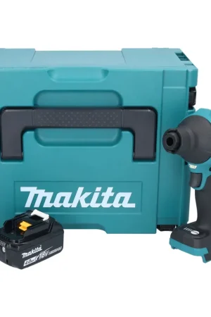 Acheter En Ligne Makita DAS180M1J Souffleur à poussière sans fil 18V Brushless + 1x Batterie 4,0Ah + Coffret Makpac - sans chargeur