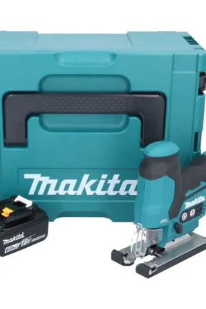 Seulement Aujourd'hui Makita DJV185G1J Scie sauteuse sans fil 18V Brushless + 1x Batterie 6,0Ah + Coffret Makpac - sans chargeur