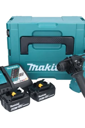 Vente Directe Makita DHR 183 RGJ marteau perforateur sans fil 18 V 1.7 J SDS plus brushless + 2x batterie 6.0 Ah + chargeur + Makpac