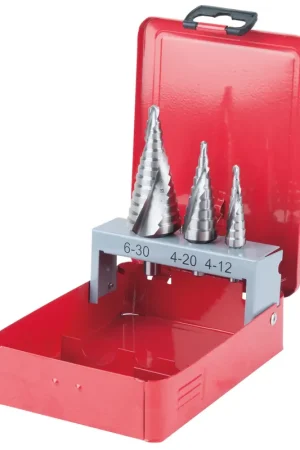 Affaire À Saisir KS TOOLS Jeu de forets étagés HSS Co 5, 3 pcs en box métal ( 330.2413 )