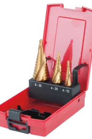 KS TOOLS Coffret de forets étagés HSS TiN, en box PVC 3 pcs ( 330.2424 ) Commander Vite