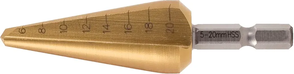 KS TOOLS Forets aléseurs coniques HSS TiN sur porte-embouts, Ø 5-20 mm ( 336.0033 ) Bon Plan