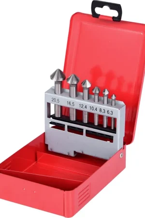 KS TOOLS Coffret de forets aléseurs HSS Co 5 90°, 6 pcs en box métal ( 336.0416 ) Dernier Modèle