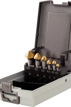 KS TOOLS Coffret de forets aléseurs HSS TiN 90°, 6 pcs, en box PVC ( 336.0466 ) Top Vente