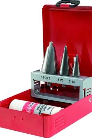 Nouvel Arrivage KS TOOLS Jeu de forets aléseurs coniques HSS Co 4 pcs en box métal ( 336.0513 )