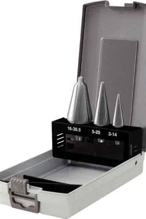 KS TOOLS Jeu de forets aléseurs coniques HSS TiN, en box métal 4 pcs ( 336.0523 ) Nouveauté