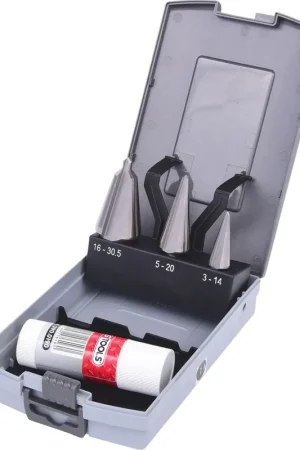 KS TOOLS Coffret de forets aléseurs coniques HSS Co, en box PVC, 4 pcs ( 336.0543 ) Satisfait Ou Remboursé