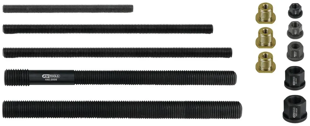 KS TOOLS Jeu d'adaptateur de vis de force et d'écrou à embase, 13 pcs ( 440.0040 ) Commander Vite