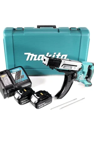 Quantité Limitée Makita DFR 750 RFE Visseuse automatique 45-75mm 18 V + 2x Batteries 3,0Ah + Chargeur + Coffret