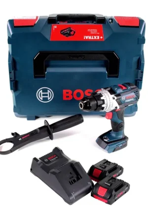 Bosch GSR 18V-110 C Perceuse-visseuse sans fil 18V 110Nm Brushless ( 06019G010A ) + 2x batterie ProCore 4,0Ah + chargeur + L-Boxx Offre Du Jour