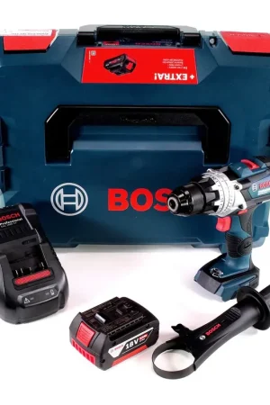 Bosch GSR 18V-110 C Perceuse-visseuse sans fil 18V 110Nm Brushless + 1x batterie 5,0Ah + chargeur + L-Boxx Marque