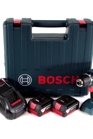 Bosch Professional GSR 18 V-21 Perceuse-visseuse sans fil + Coffret de transport - sans Batterie, sans Chargeur Commander Vite