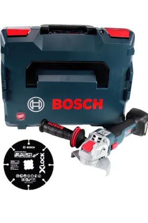 Bosch GWX 18V-10 C Meuleuse angulaire sans fil 18V 125mm brushless X-LOCK ( 06017B0200 ) + Coffret de transport L-BOXX - sans Batterie, sans Chargeur Seulement Aujourd'hui