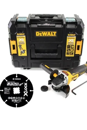 Meuleuse d'angle sur batterie DeWalt DCG 405 FNT 18V 125mm brushless + disque à tronçonner + TSTAK - sans batterie, sans chargeur Must-Have