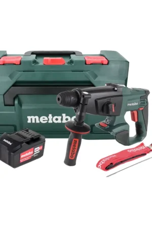 Offre Du Jour Marteau combiné à batterie Metabo KHA 18 LTX 18V 2,2J SDS Plus + 1x batterie 5,2 Ah + metaBOX - sans chargeur