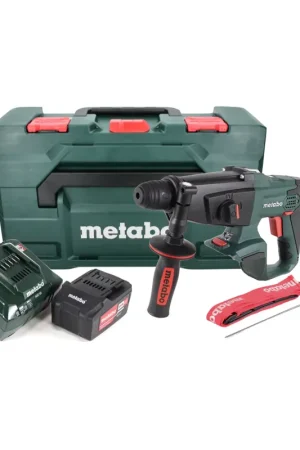 Remise Marteau combiné à batterie Metabo KHA 18 LTX 18V 2,2J SDS Plus + 1x batterie 5,2 Ah + chargeur + métaBOX