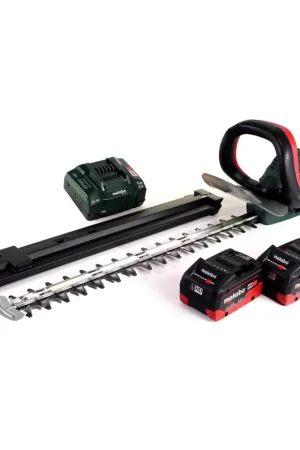 Vente Directe Metabo AHS 18-55 V Taille-haie sans fil 18V - 53cm + 2x Batteries 8,0Ah + Chargeur