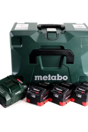 Prix Cassé Kit de base Metabo LIHD + 3x batterie 8,0 Ah + 1x chargeur + Metaloc