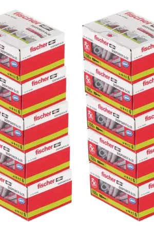 Affaire À Saisir Cheville à expansion Fischer DUOPOWER 6x30mm 1000 pièces (10x 555006)