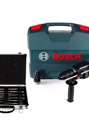 Prix Cassé Marteau perforateur Bosch GBH 2-26 F 830W 2,7J SDS-plus + 11 pièces. Coffret de burins + coffret