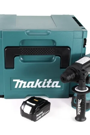 Seulement Aujourd'hui Makita DHR 242 F1J Marteau perforateur sans fil 18V 2,0J SDS-plus Brushless + 1x batterie 3,0Ah + Makpac - sans chargeur