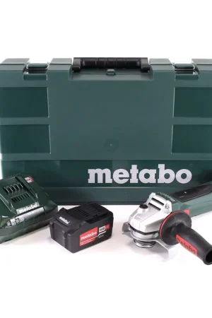 Marque Metabo W 18 LTX 125 Meuleuse d'angle rapide 18V 125mm + 1x batterie 5,2Ah + chargeur + mallette
