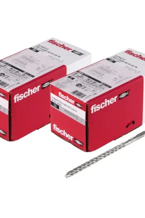 Vis à béton Fischer ULTRACUT FBS II 10x80mm 25/15/- 100 pièces tête hexagonale SW15 (2x 536860) + Makita NEMESIS 2 SDS-Plus 10x215mm (B-58213). Paiement Sécurisé