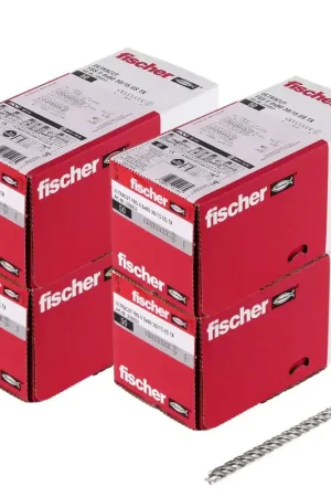 Vis à béton Fischer ULTRACUT FBS II 10x80mm 25/15/- 200 pièces tête hexagonale SW15 (553687) + Makita NEMESIS 2 SDS-Plus 10x215mm (B-58213). Populaire