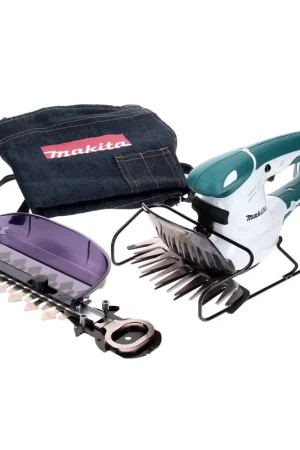 Cisaille à gazon sans fil Makita UM 165 D (série G) 14,4 V 16 cm + protection couteau à herbe + tablier de travail - sans batterie, sans chargeur Meilleur Choix