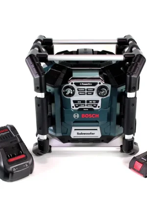 Réduction Radio de chantier Bosch GML 20 14,4-18V + 1x batterie 2,0Ah + chargeur