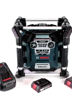 Populaire Radio de chantier Bosch GML 20 14,4-18V + 2x batteries 2,0Ah + chargeur
