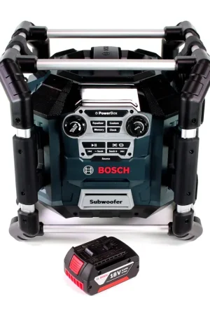 Must-Have Radio de chantier Bosch GML 20 14,4-18V + 1x batterie 3,0Ah - sans chargeur