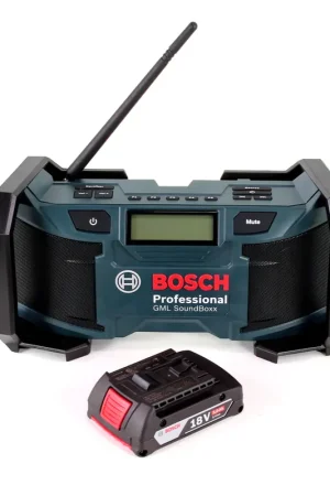 Radio de chantier Bosch GML SoundBoxx 14,4-18V + 1x batterie 2,0Ah - sans chargeur Usine Directe