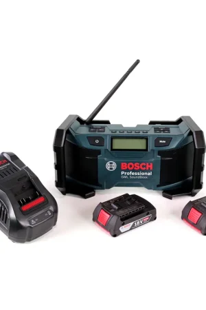 Prix Choc Radio de chantier Bosch GML SoundBoxx 14,4-18V + 2x batteries 2,0Ah + chargeur