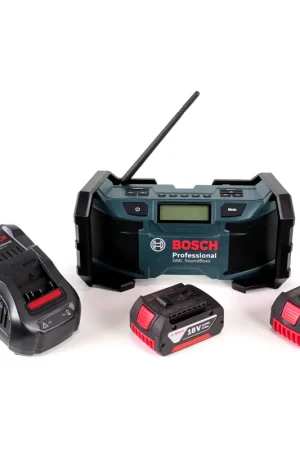 Radio de chantier Bosch GML SoundBoxx 14,4-18V + 2x batteries 3,0Ah + chargeur Achetez Aujourd'hui