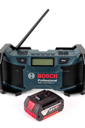 Commander Vite Radio de chantier Bosch GML SoundBoxx 14,4-18V + 1x batterie 5,0Ah - sans chargeur