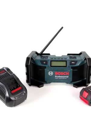 Radio de chantier Bosch GML SoundBoxx 14,4-18V + 1x batterie 5,0Ah + chargeur Prix Choc