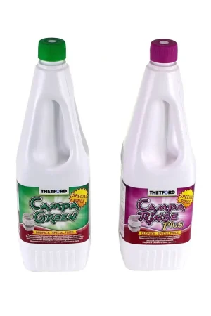 THETFORD 2x 1,5l kit nettoyant liquide sanitaire bio pour toilettes (30397CN) Nouvelle Collection