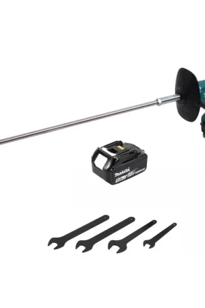 Bon Marché Makita DUT 130 T1 Mélangeur sans fil 18V M14 Brushless + 1x batterie 5,0Ah - sans chargeur