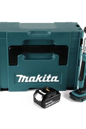 Bon Plan Makita DTL 061 T1J Meuleuse à chocs angulaire sans fil 18V 1/4" 60Nm + 1x Batterie 5.0Ah + Coffret Makpac - sans chargeur