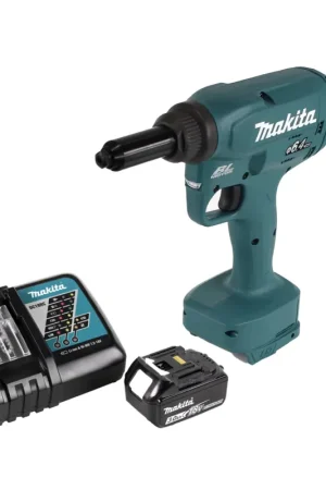Livraison Express Makita DRV 250 RF1 Riveteuse aveugle sans fil 18V 20kN brushless + 1x Batterie 3.0Ah + Chargeur