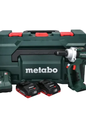 Metabo NP 18 LTX BL 5.0 Pistolet à riveter sans fil 18V 10kN ( 619002800 ) + 2x Batteries 4,0Ah + Chargeur + Coffret MetaLoc Achetez Aujourd'hui