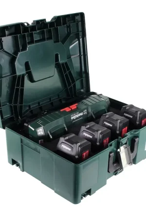 Kit de base Metabo avec 4x batteries Li-Power 5,2Ah + ASC 145 DUO + Metaloc Affaire À Saisir