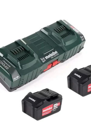 Metabo Set de base avec 2x batterie Li-Power 5,2Ah + chargeur double ASC 145 DUO Acheter En Ligne