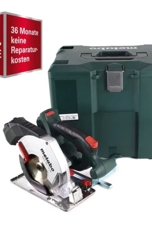GRATUIT 3 ans de service complet protection complète Metabo MKS 18 LTX 58 scie circulaire à métaux sur batterie 18V 165 mm Solo (600771840) + MetaLoc - sans batterie, sans chargeur Promotion Saisonnière